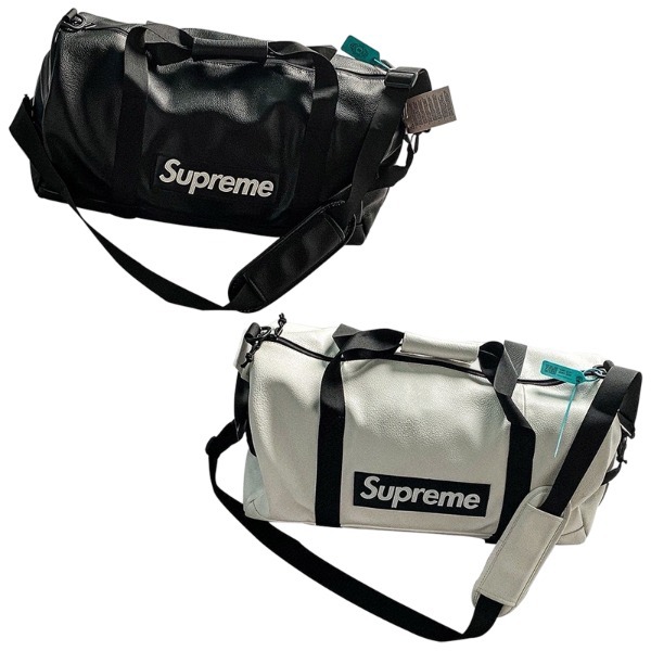 supreme nike leather duffle bag