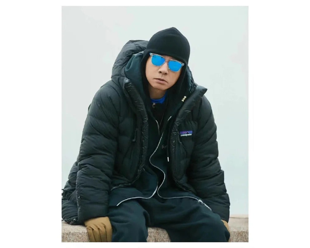 패딩 모델 착용 이미지-S1L23