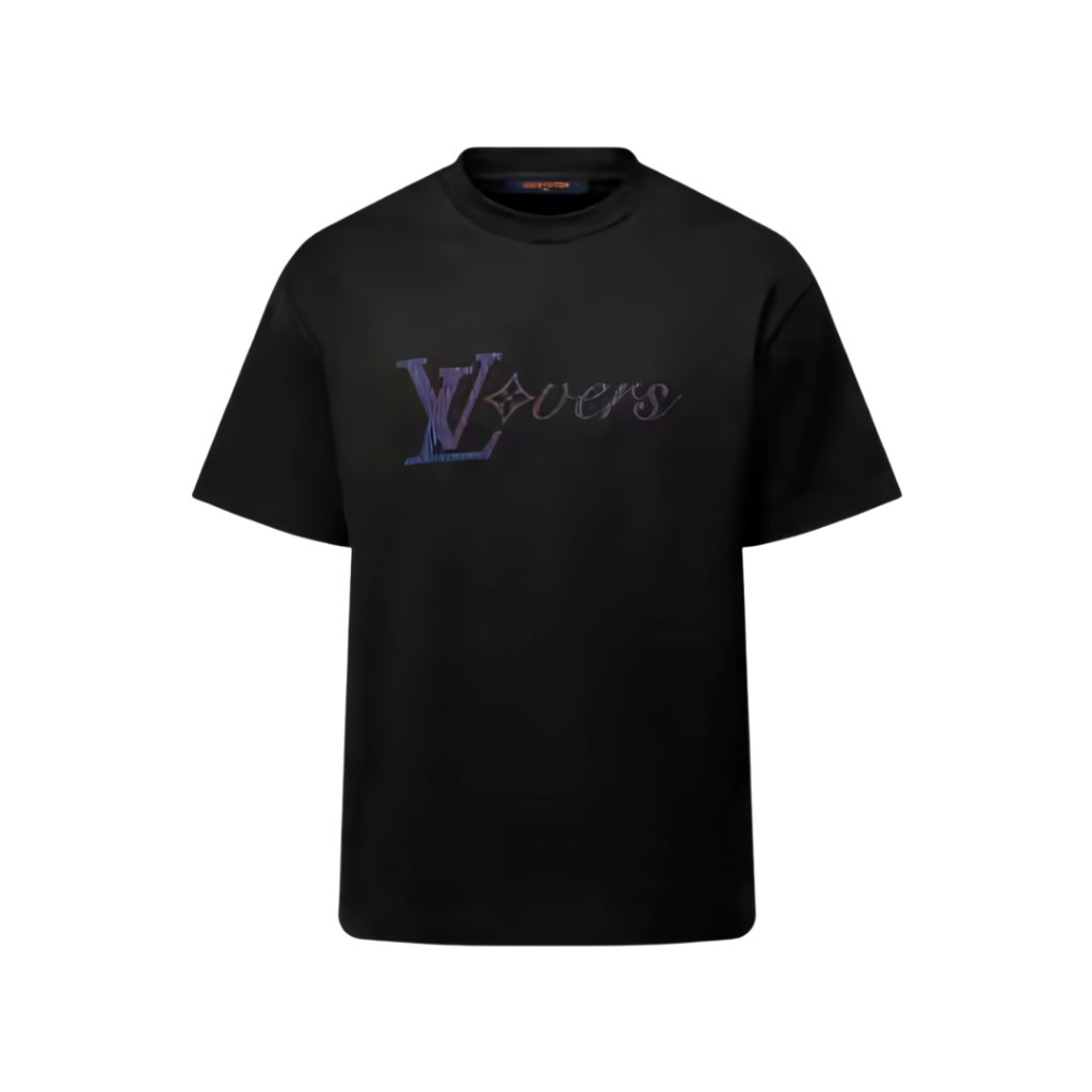 루이비통 이리데슨트 LV 버스 티셔츠 블랙 1AGTSD