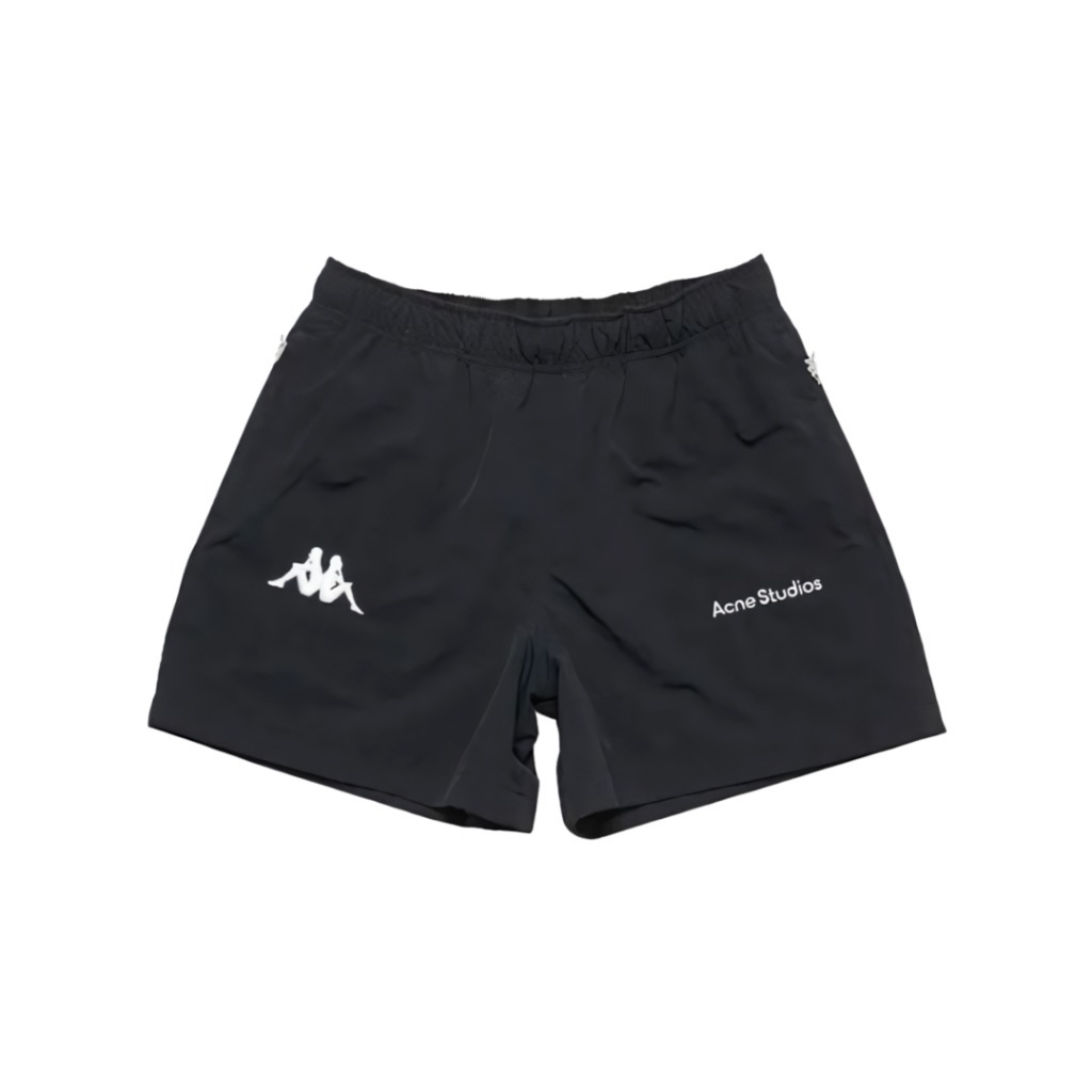 아크네스튜디오 Acne Studios X Kappa 릴랙스 핏 쇼츠 블랙 SP-UX-TROU000017