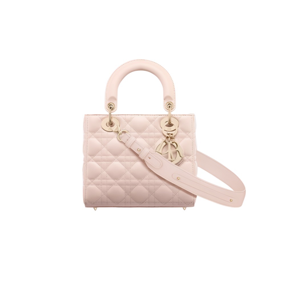 디올 Lady Dior My ABCDior 스몰 백 파우더 핑크 M0538OBDU_M413