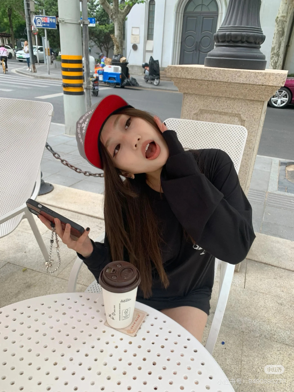 모자 모델 착용 이미지-S238L6