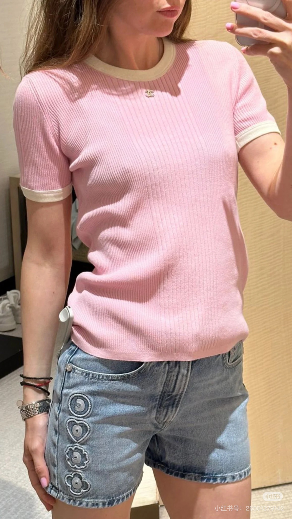 반바지 모델 착용 이미지-S348L6