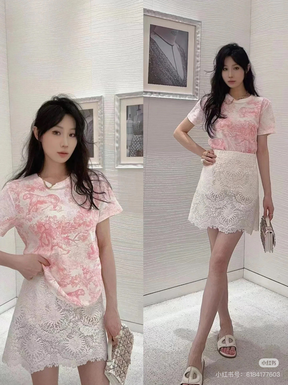 반팔 티셔츠 모델 착용 이미지-S402L7