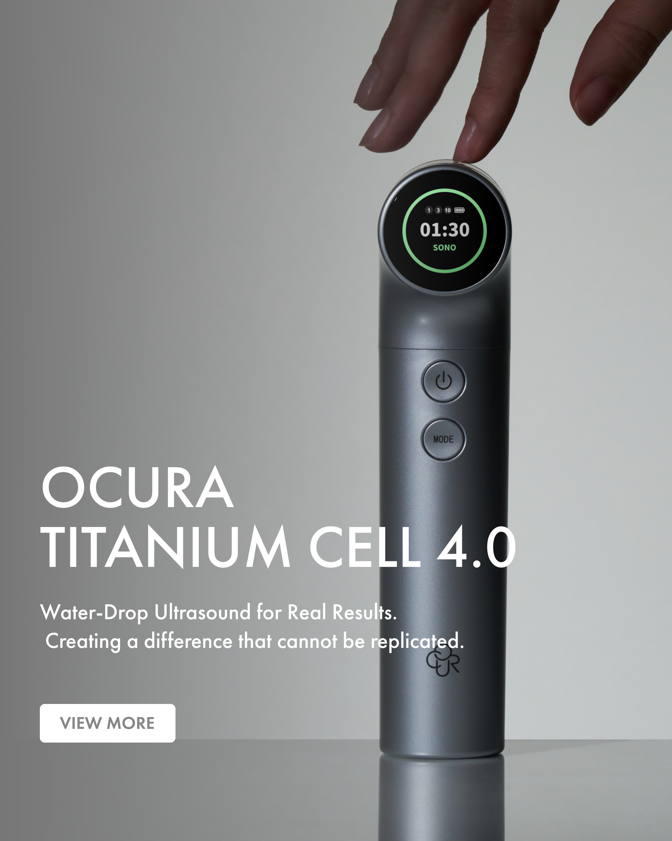 OCURA Official | Titanium Cell 4.0 Teardrop Ultrasonic Device