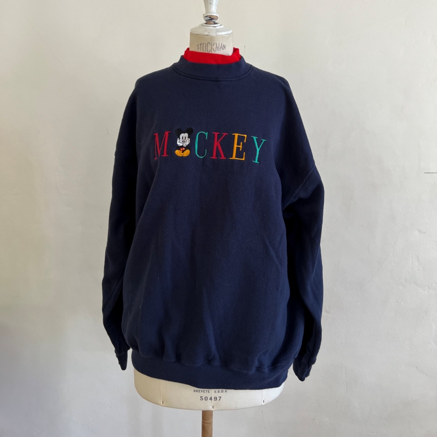 MICKEY Double Neckband Pullover