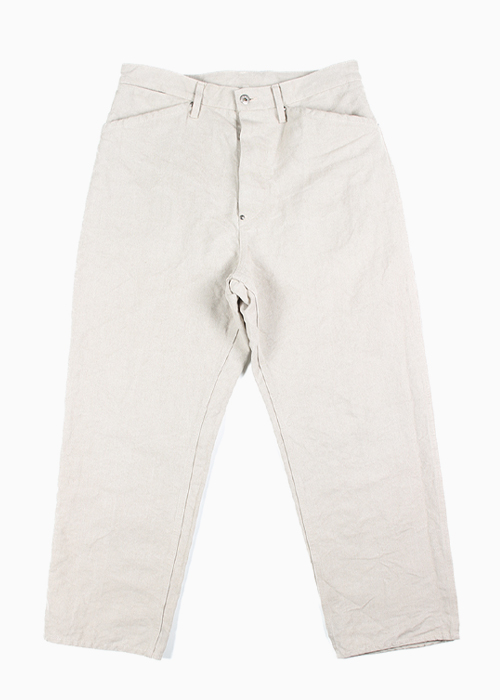 MAATEE&SONS WORK PANTS BLK LINEN 25ss 2 MAATEE&SONS マーティー