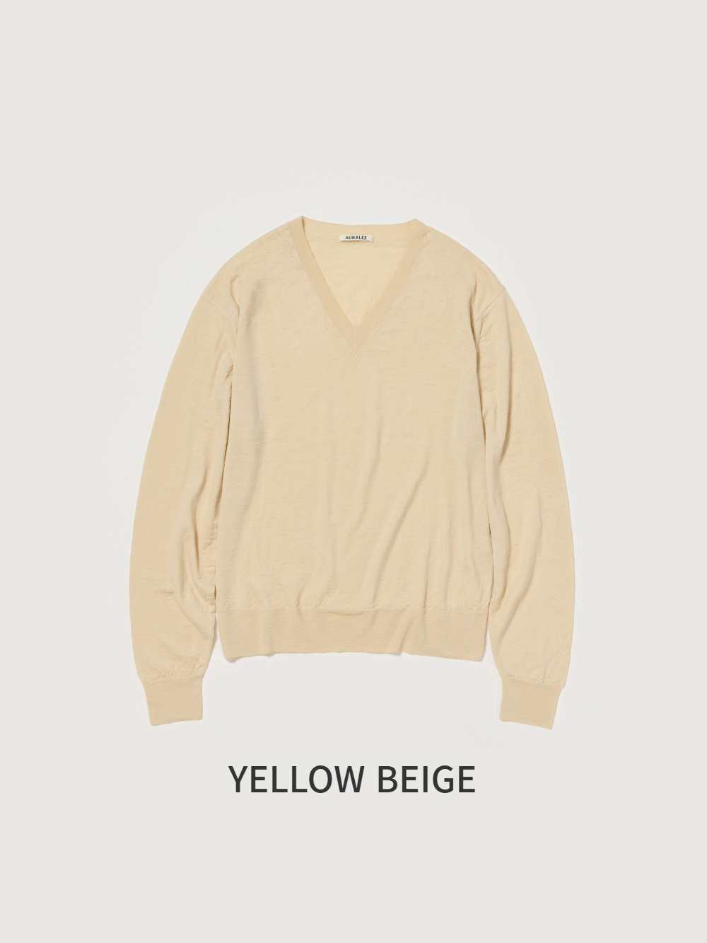 KIRA | AURALEE PRODUCT DYED WOOL KNIT V-NECK P/O - 트렌디한 디자인