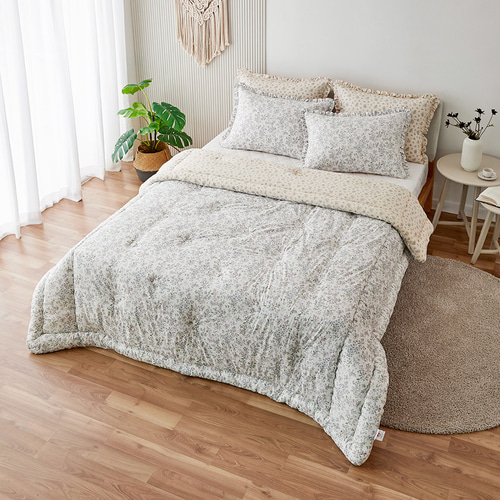 Free Tea Garden (Cotton Lawn)eV2 Comforter S,D,Q