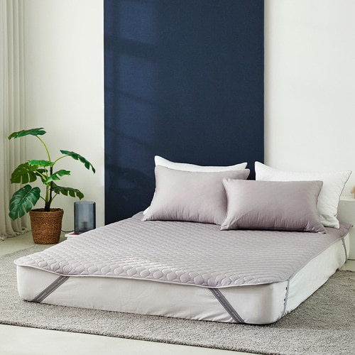 Organic solid Bed Duvet Fitted Topper Pad SS,Q,K