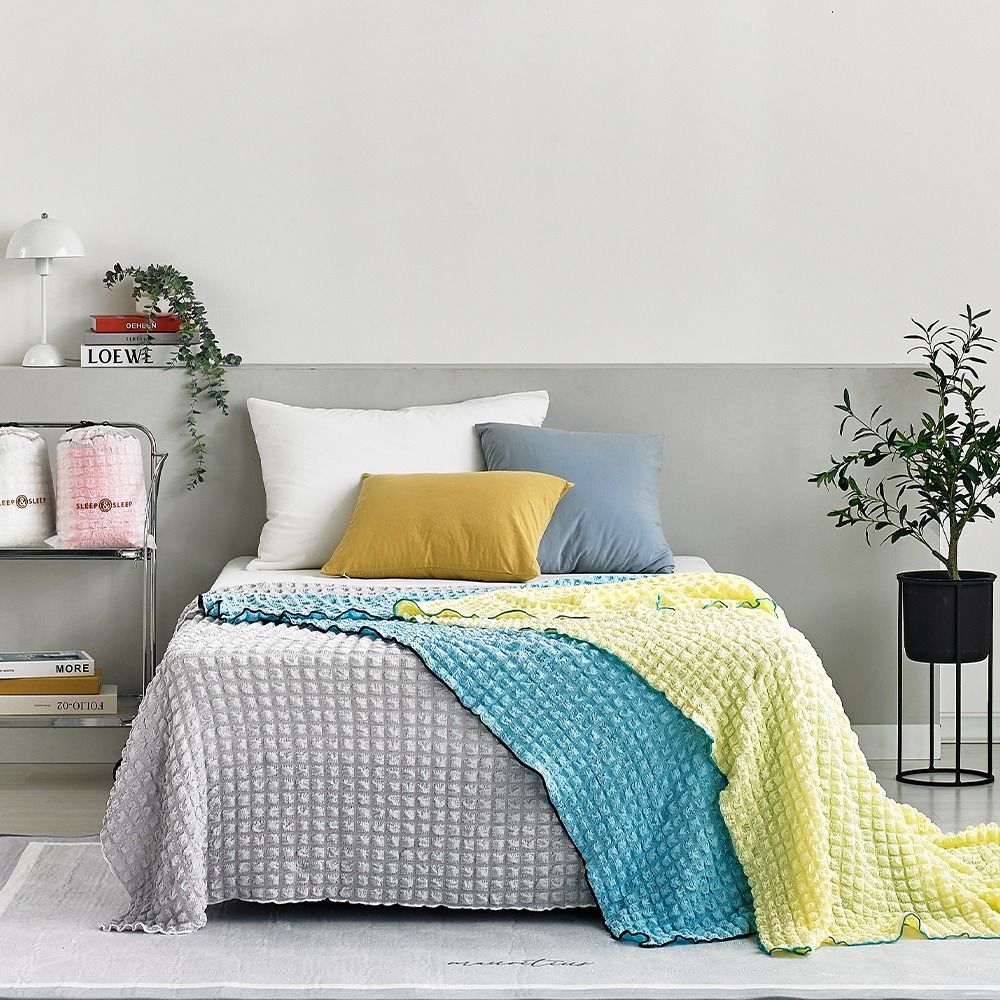 Waffle Gel Seersucker Single-layer Duvet