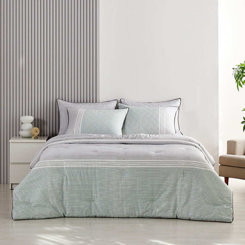 Bain (cotton 100%) Comforter Duvet & Pad Set SS