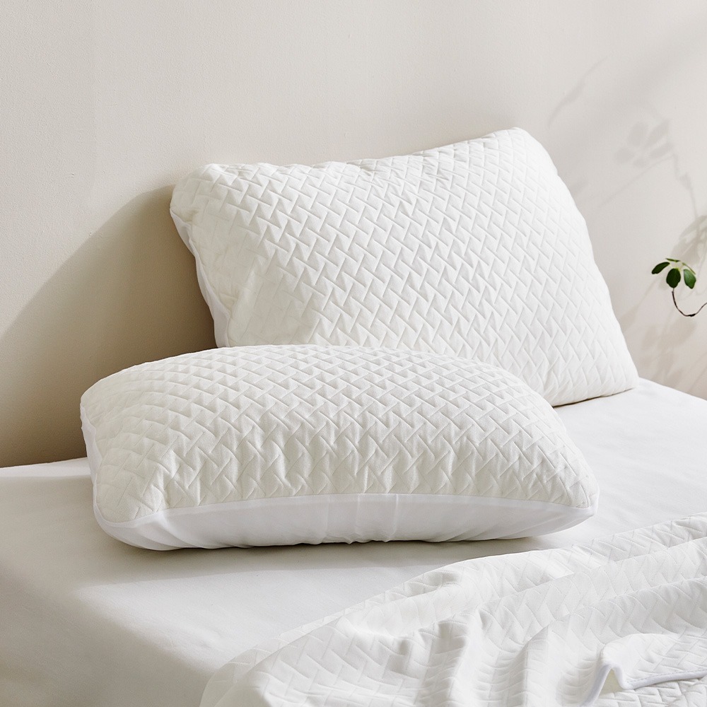 White cool (Bamboo) Single-layer Pillow Cover S,L