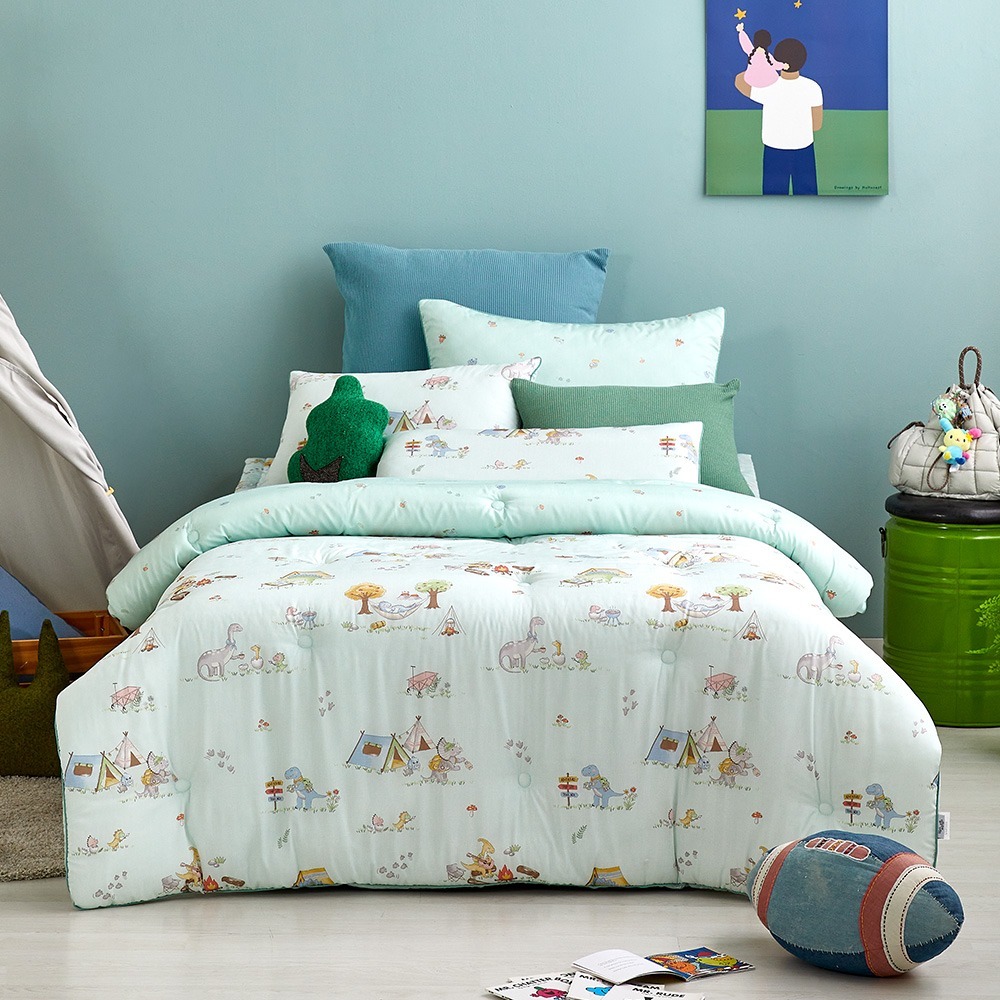Dino Camp (Modal 100%) Comforter Duvet & Pad Set SS