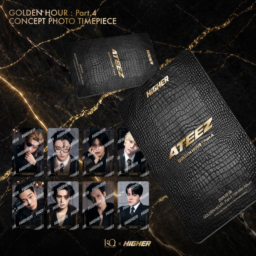 ATEEZ HIGHER adrenaline トレカ タイムピース ATEEZ - [TIME PIECE] (MD Adrenaline PHOTO CARD TYPE A