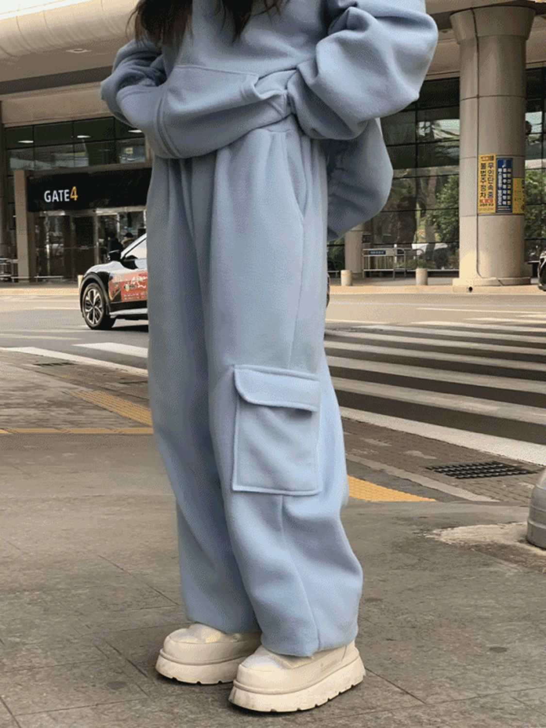 Unisex 후리스밴딩기모팬츠 (6colors)