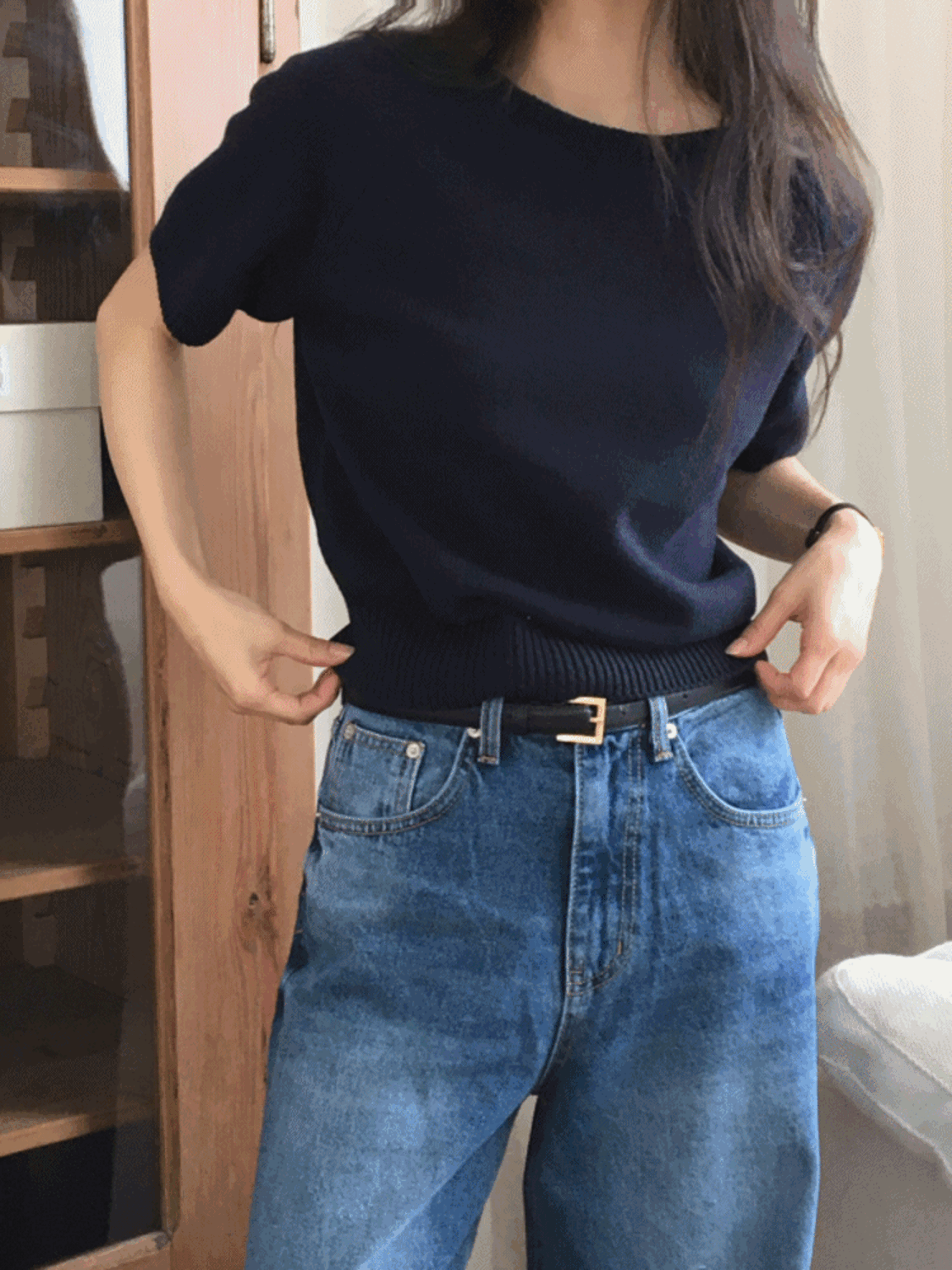 오브 레글런 라운드넥 니트 (3colors)