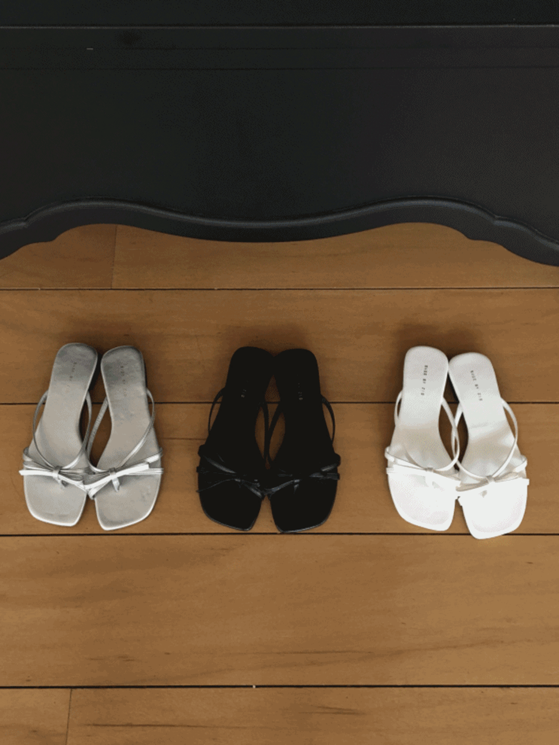 프린 리본 shoes (3colors)