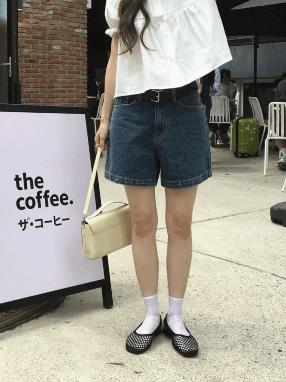 베니토 데님 숏츠