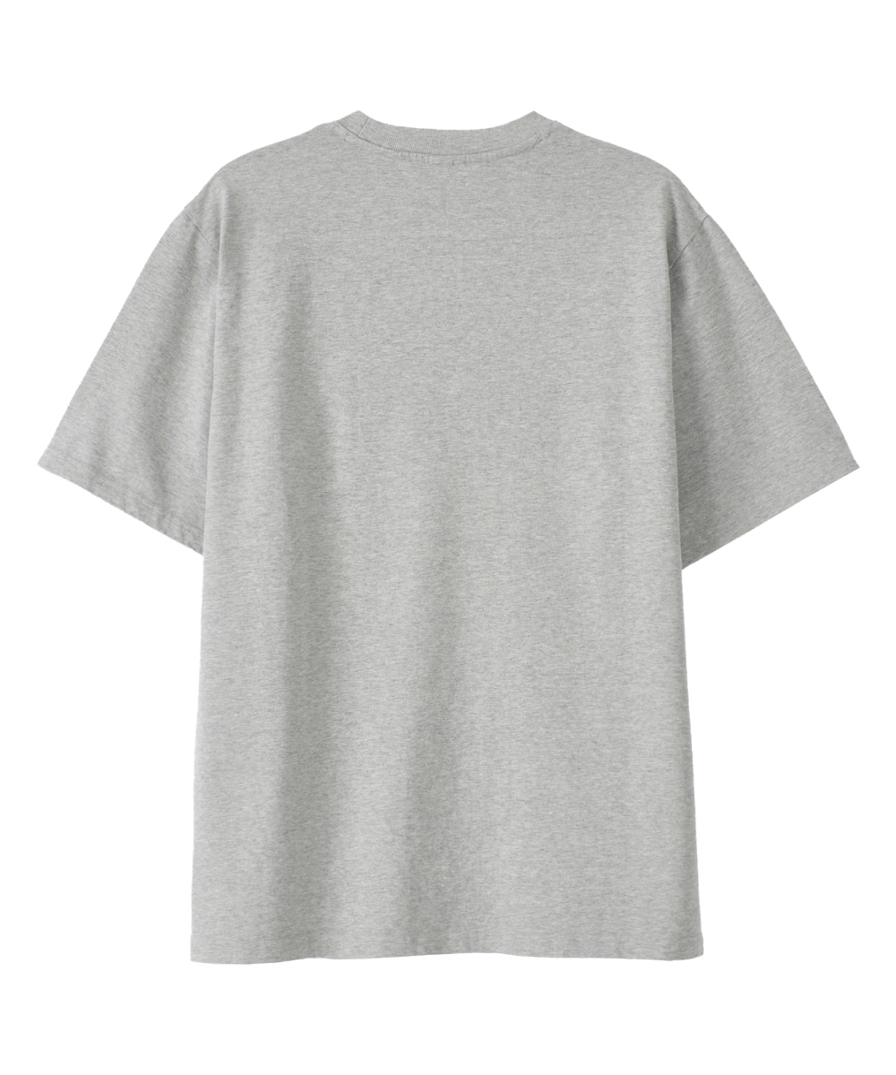 ★DANDEL★ DD symbol applique tee GREY MUSINSA | DANDEL DD symbol applique tee (BLACK)