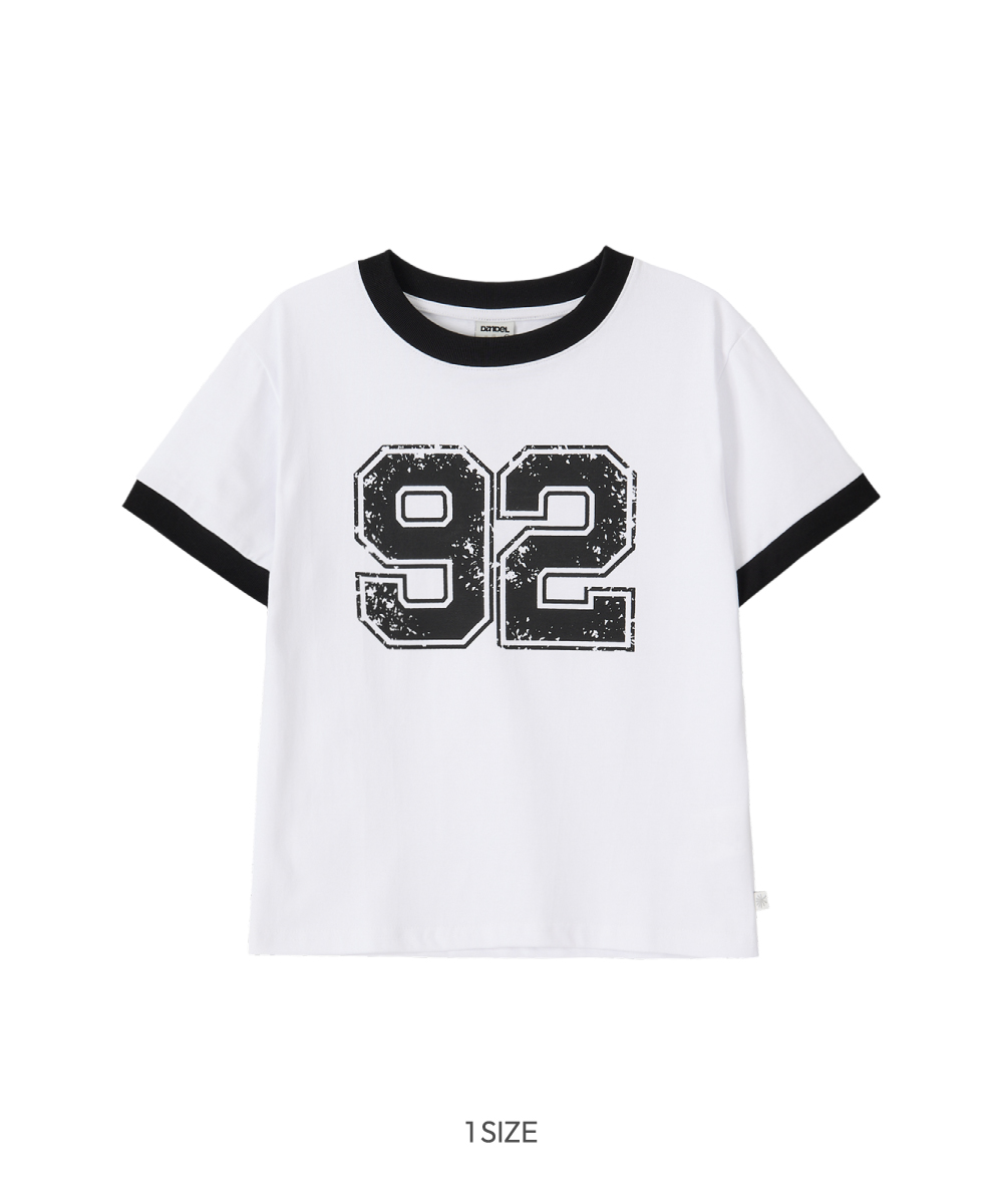 MUSINSA | DANDEL DD 92 cracked ringer tee (WHITE)
