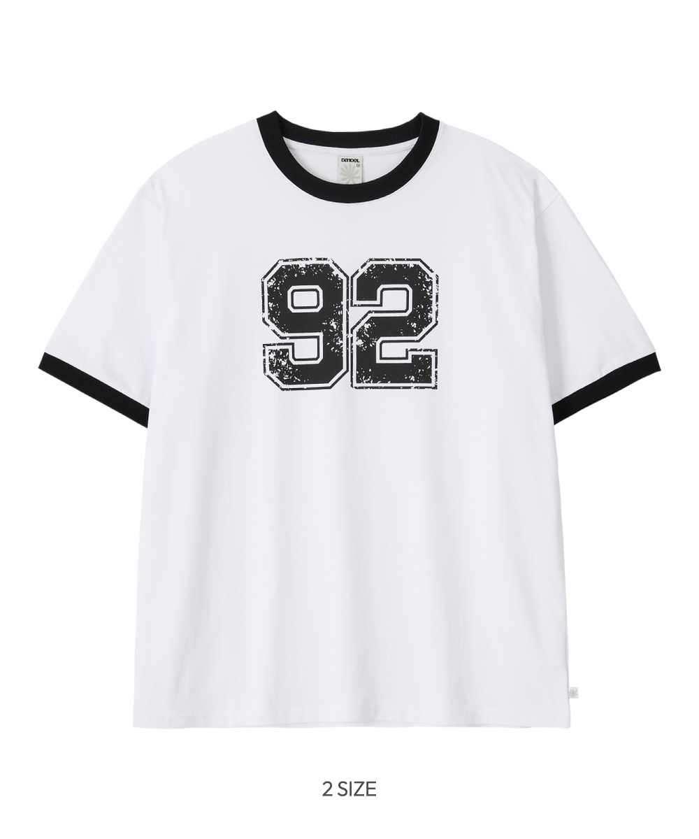 ★DANDEL★ DD 92 cracked ringer tee WHITE MUSINSA | DANDEL DD 92 cracked ringer tee (WHITE)