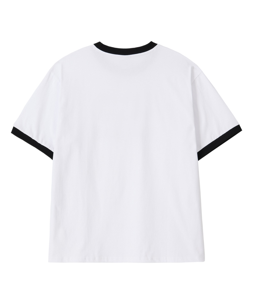 ★DANDEL★ DD 92 cracked ringer tee WHITE MUSINSA | DANDEL DD 92 cracked ringer tee (WHITE)