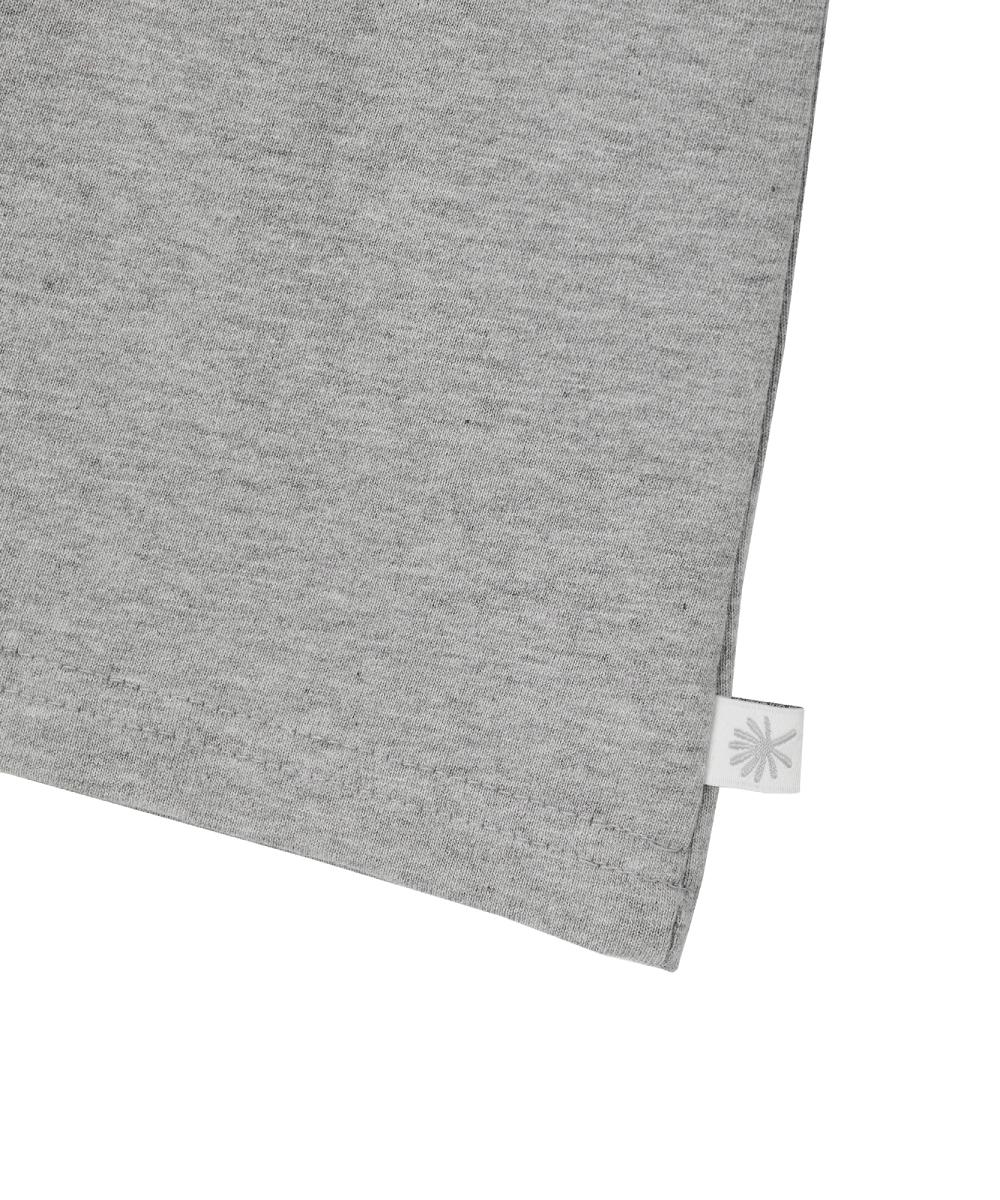 ★DANDEL★ DD symbol applique tee GREY MUSINSA | DANDEL DD echo applique tee (GREY)