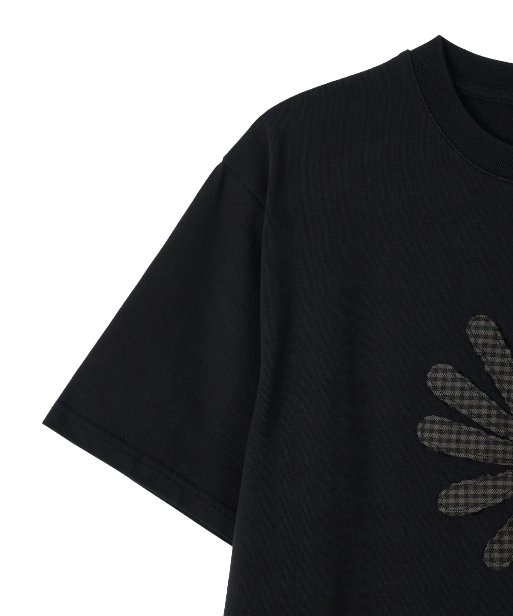MUSINSA | DANDEL DD symbol applique tee (BLACK)