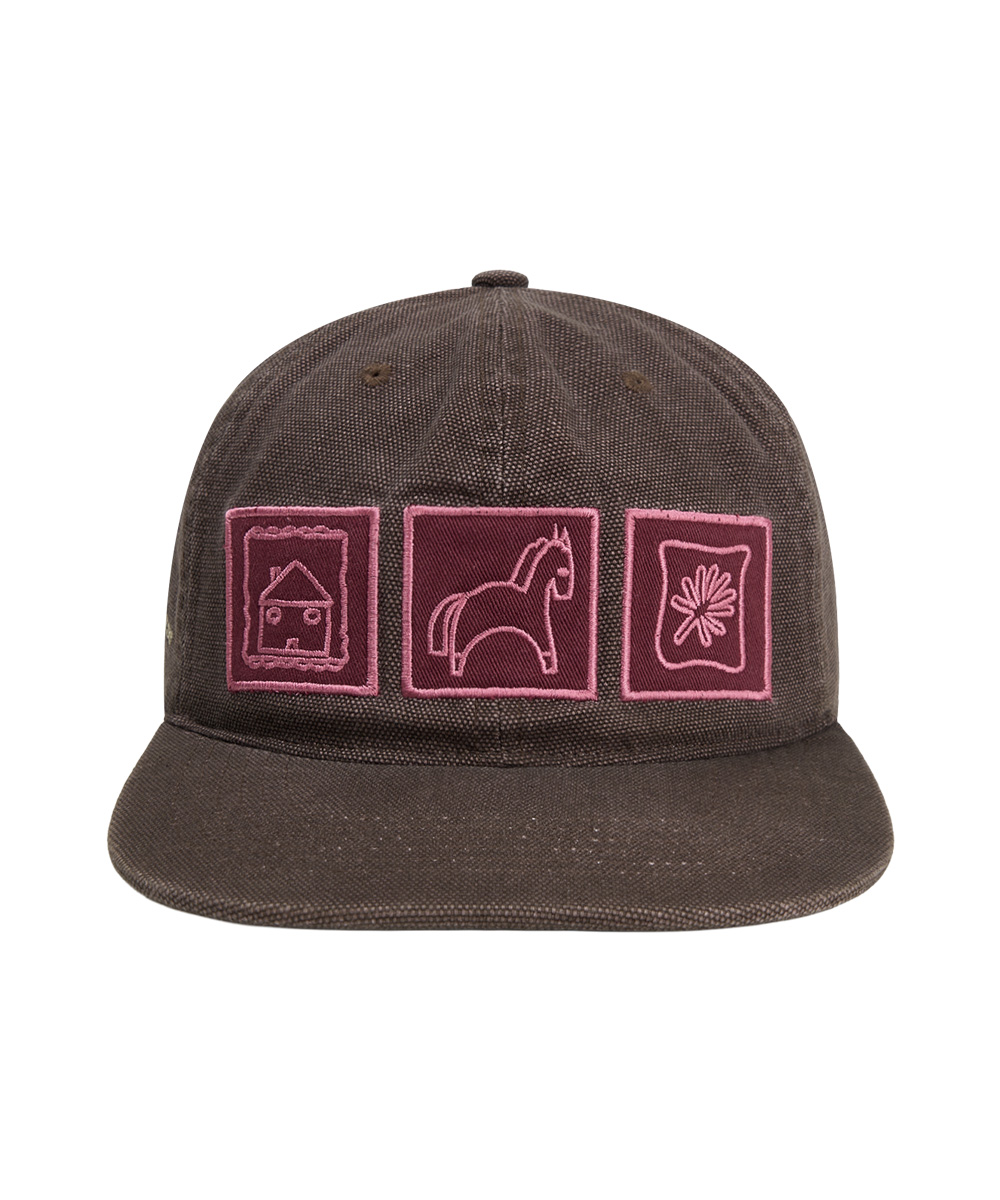 DD HORSE GALLERY CAP - 2 COLORS BROWN