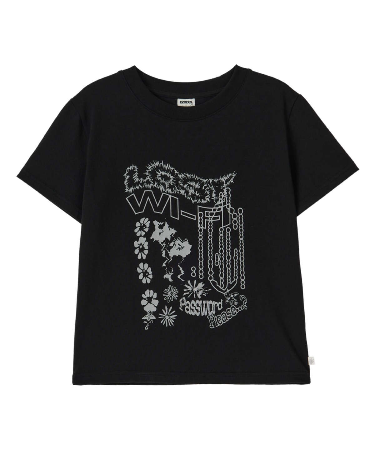 ★DANDEL★ DD lost wifi tee BLACK DANDEL | DD lost wifi tee - 블랙 여름 컬렉션