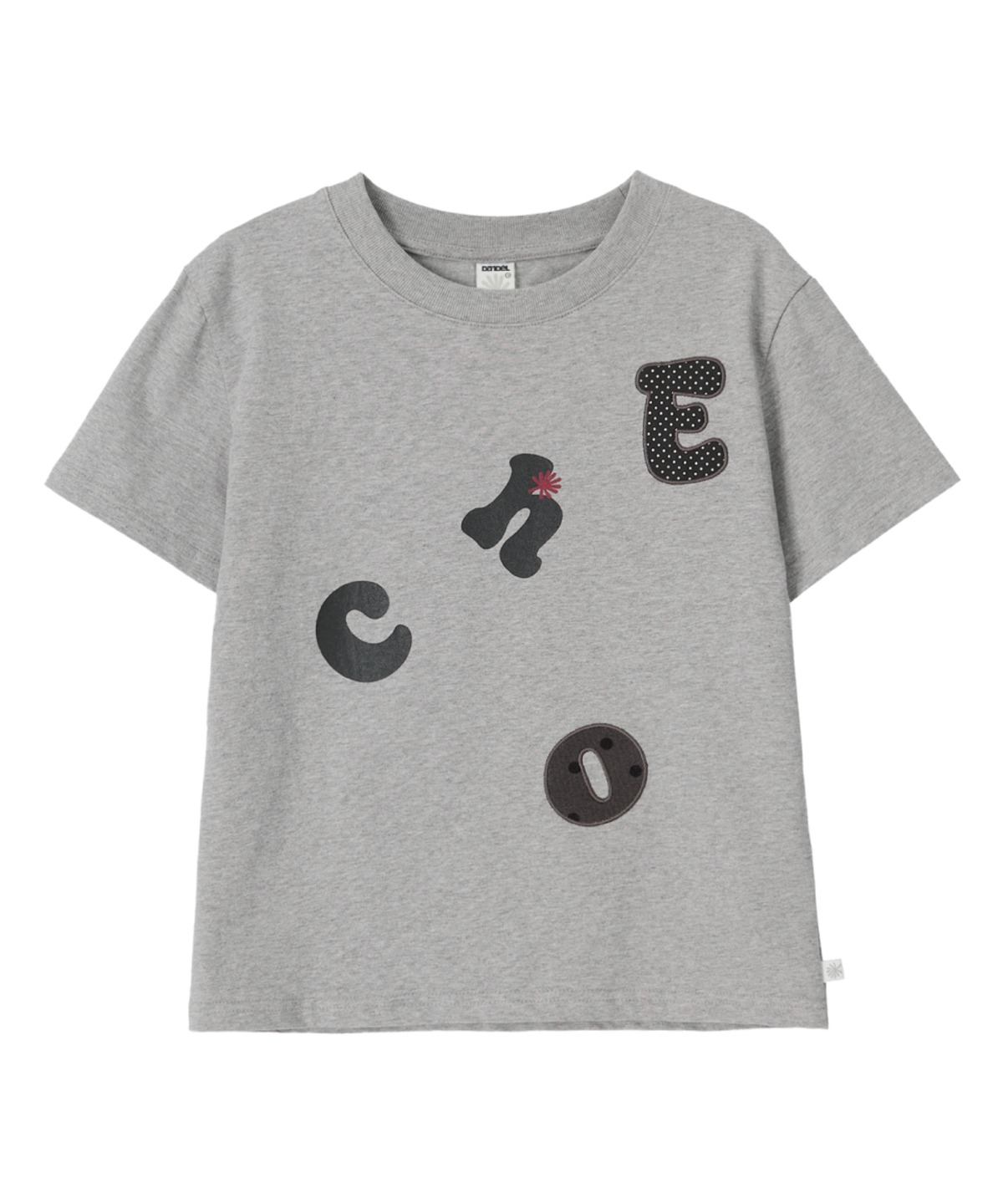 ★DANDEL★ DD echo applique tee GREY DANDEL] DD echo applique tee (GREY) - DANDEL | 리켓