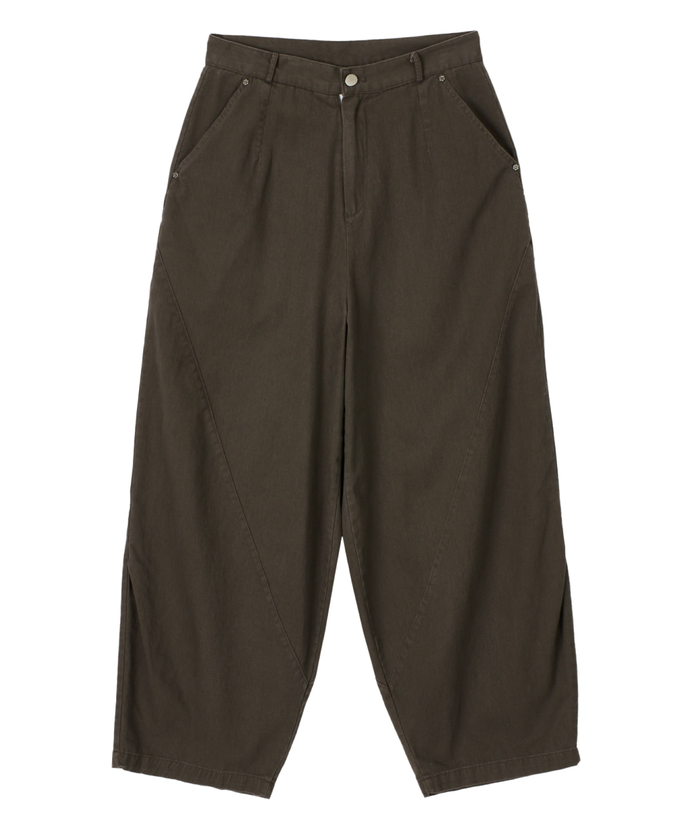 ★DANDEL★ DD structure balloon chino pants DARK MOCHA DANDEL | DD structure balloon chino pants - 모던한 다크 모카