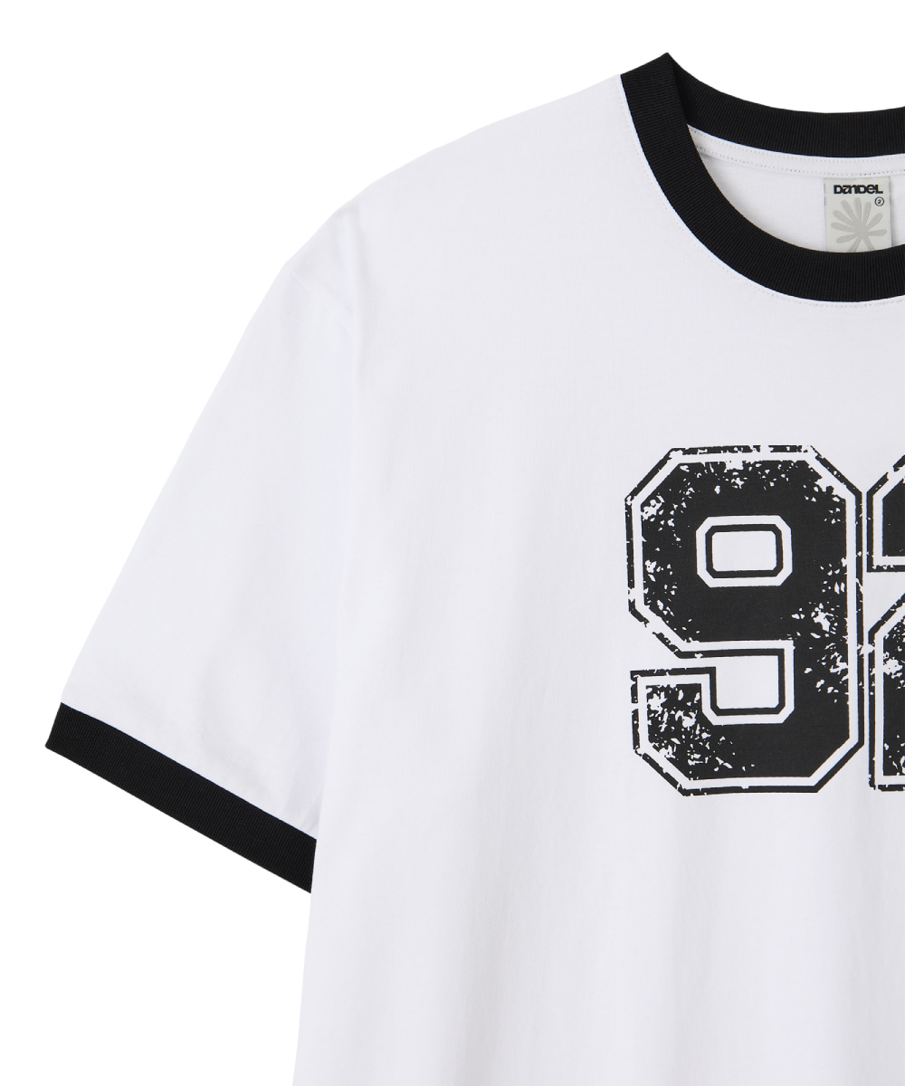 DANDEL | DD 92 cracked ringer tee (WHITE) - 여름 필수 아이템