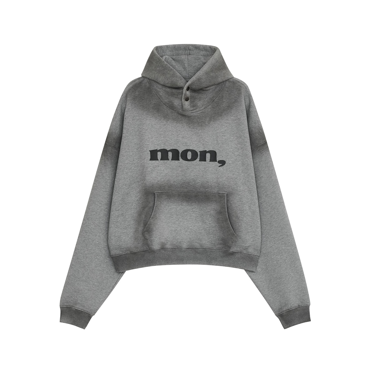 DAY HOODED SWEATSHIRTS [MELANGE GRAY] - defgarments
