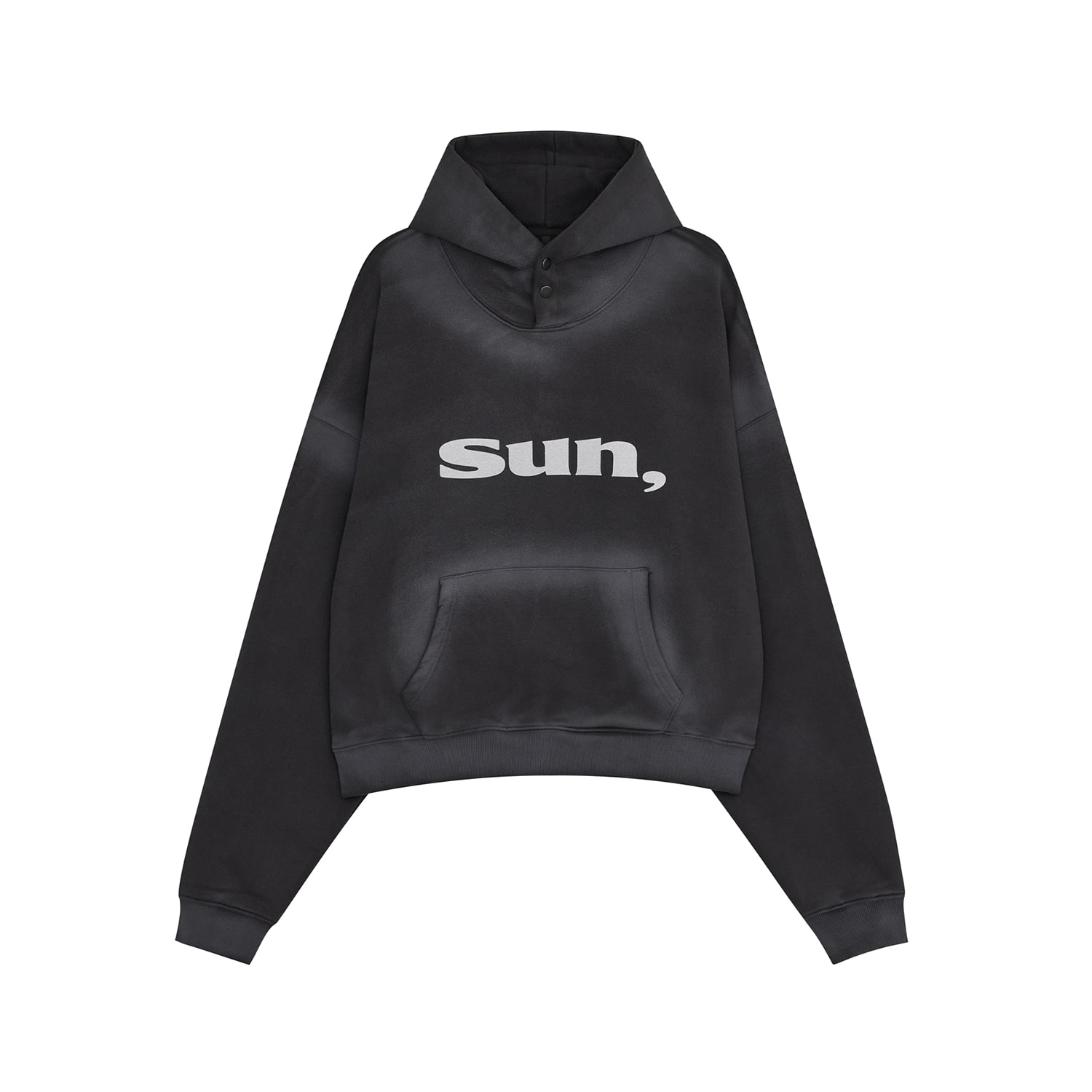 DAY HOODED SWEATSHIRTS [CHARCOAL] - defgarments