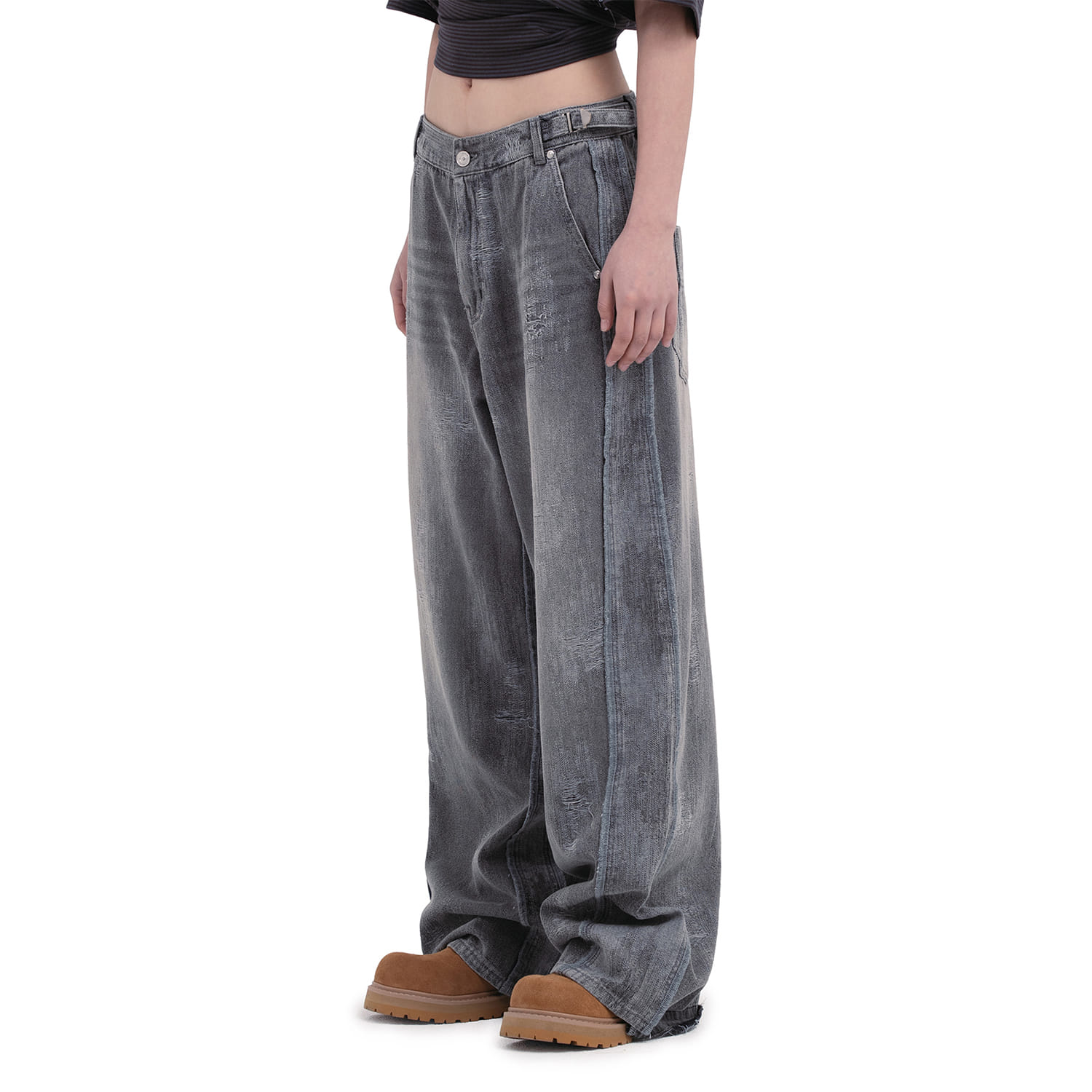 TURN INSIDE OUT DENIM [BLACK] - defgarments