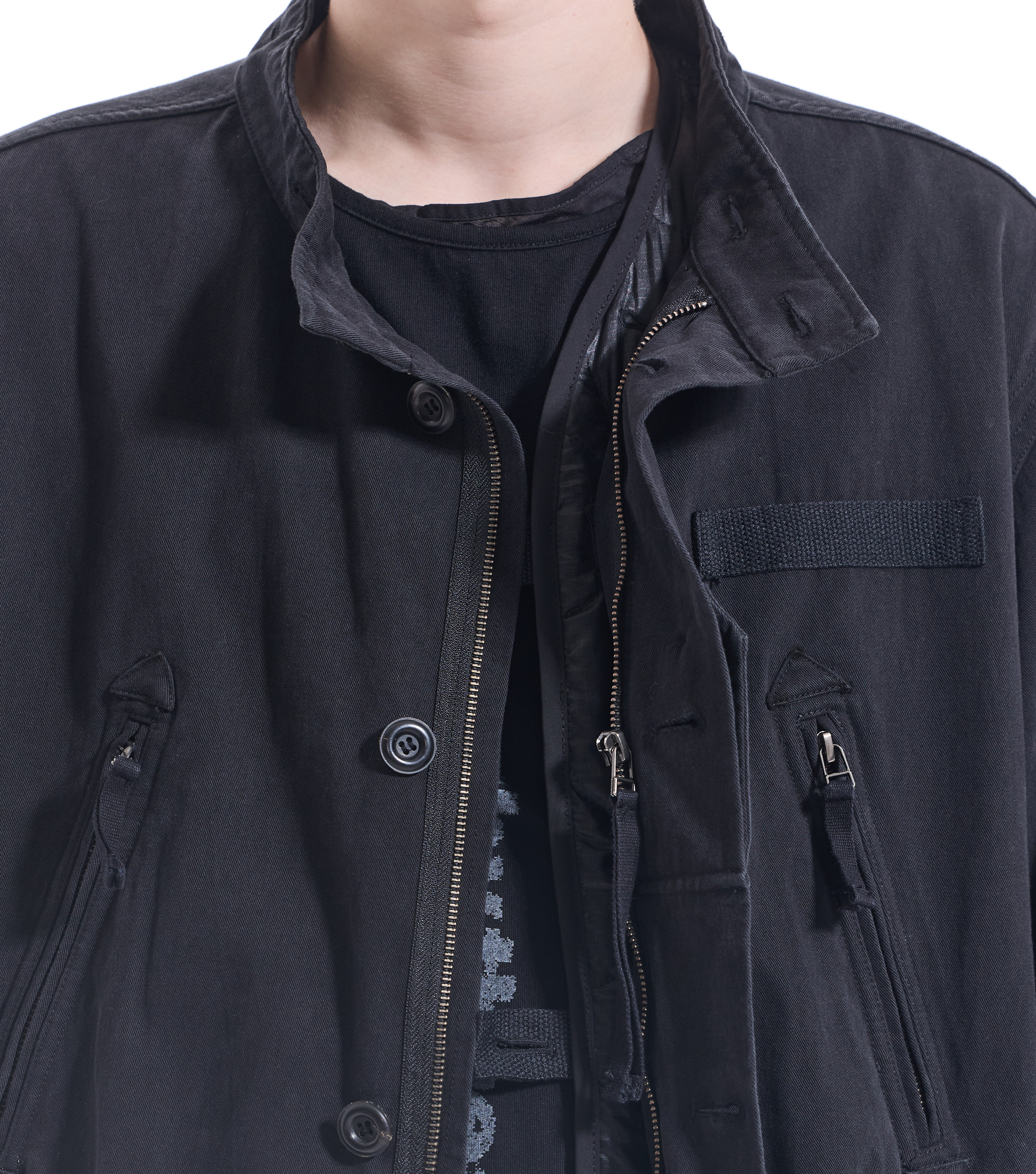 MILITARY OVERLAY PARKA BLACK | annexe archives