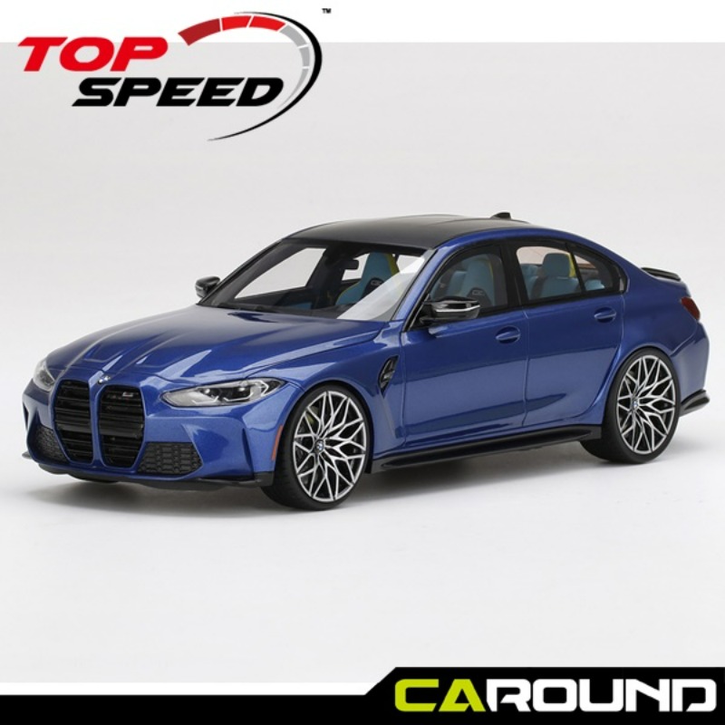 Top Speed 1:18 BMW M3 컴피티션 (G80) - 블루 메탈릭 Top Speed 1/18