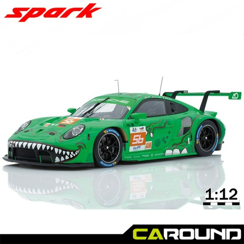 1/64 Spark 2023 Porsche 911 RSR - 19 No.56 PROJECT 1 - AO Le Mans 24H PJ Hyett - G. Jeannette - M. Cairoli Car Model