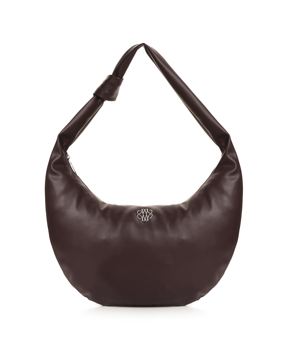 NICOLE SHOULDER KNOT BAG_BROWN - 닉앤니콜