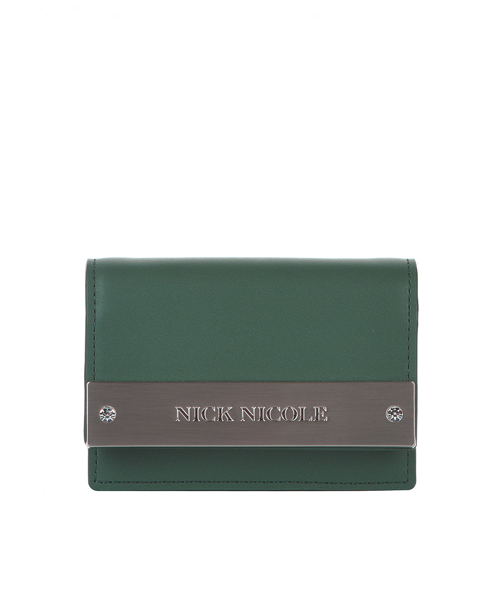 ★NlCK&NlCOLE★ CRYSTAL ACCORDION WALLET_MALACHITE GREEN CRYSTAL ACCORDION WALLET_MALACHITE GREEN - 닉앤니콜