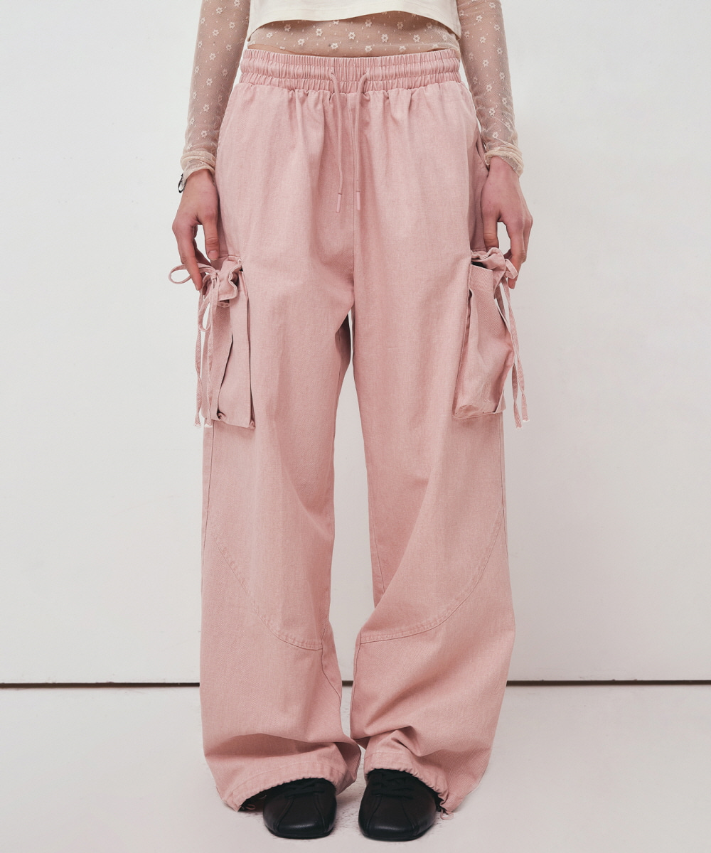 パンツ NICK&NICOLE CARGO STRING WIDE PANTS 5BJH640 VINTAGE CARGO STRING WIDE PANTS_BEIGE - NICK&NICOLE | 60