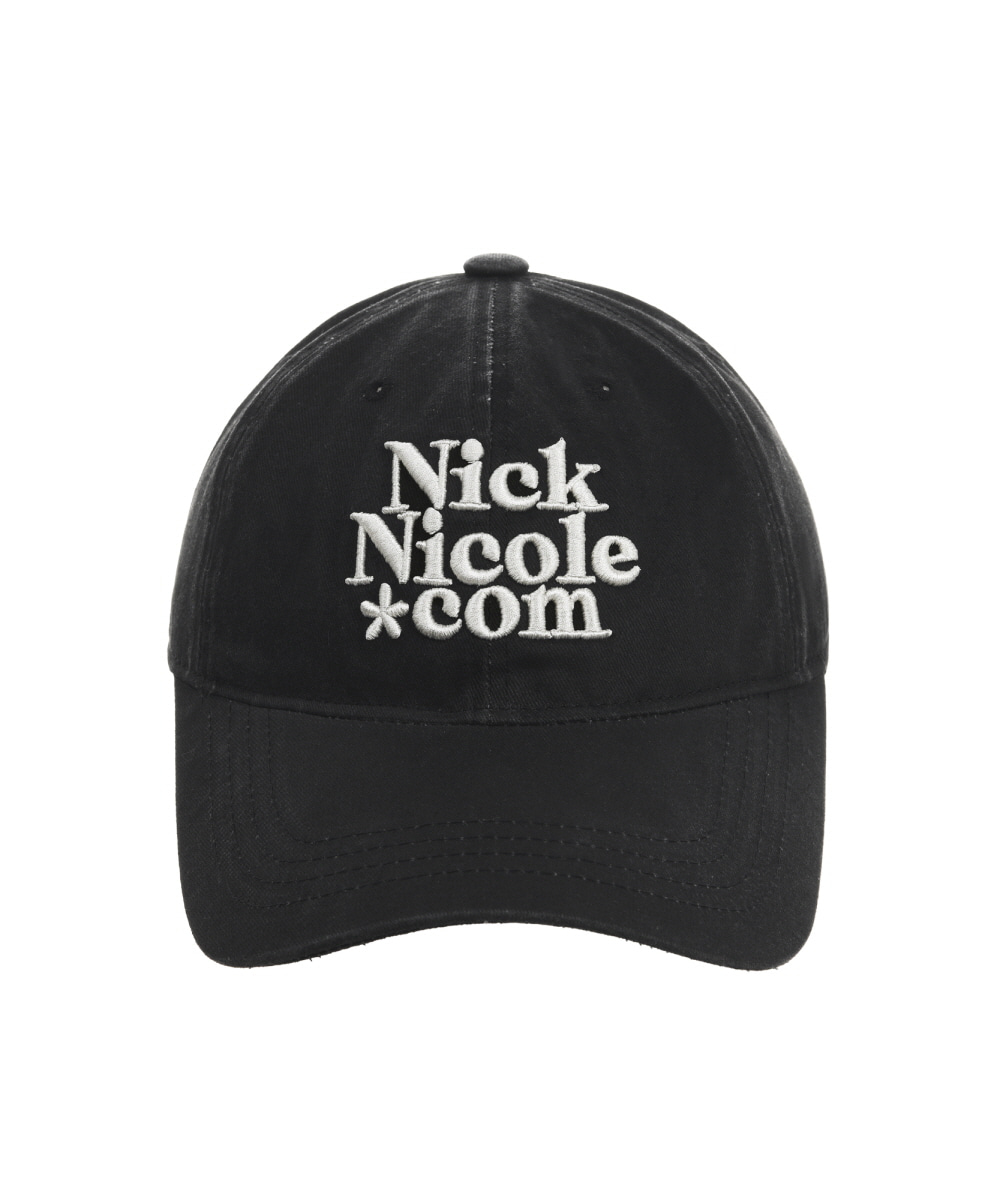 NICK&NICOLE ビーニー　BLACK NICK&NICOLE(ニックアンドニコール) ニットキャップ・ビーニー