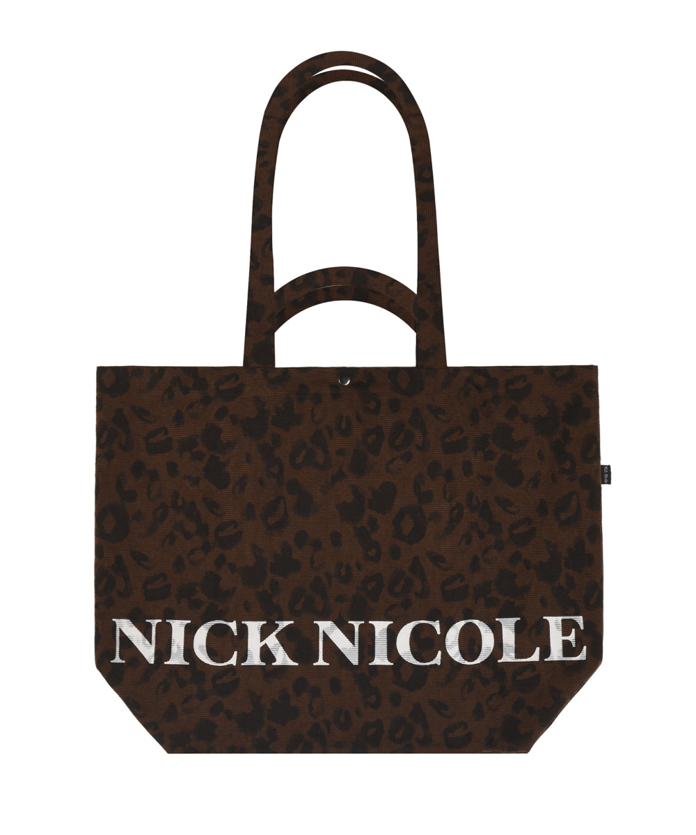 【NICK&NICOLE】LEOPARD TWOWAY SQUARE BAG_BLACK Women's All - Bag - NICKNICOLE