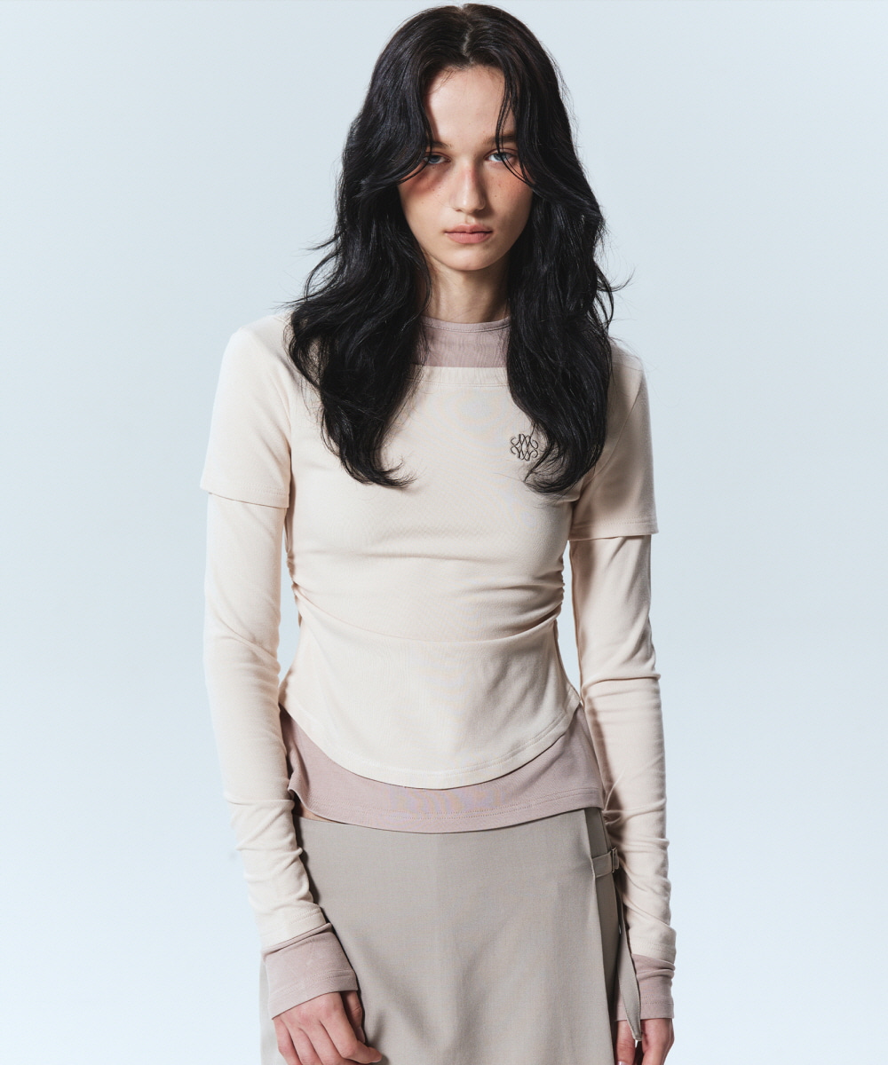 ブルゾン NICK&NICOLE NICOLE OVERSIZED BLOUSON JUMPER 5BJH646 NICOLE OVERSIZED BLOUSON JUMPER_CREAM - 닉앤니콜