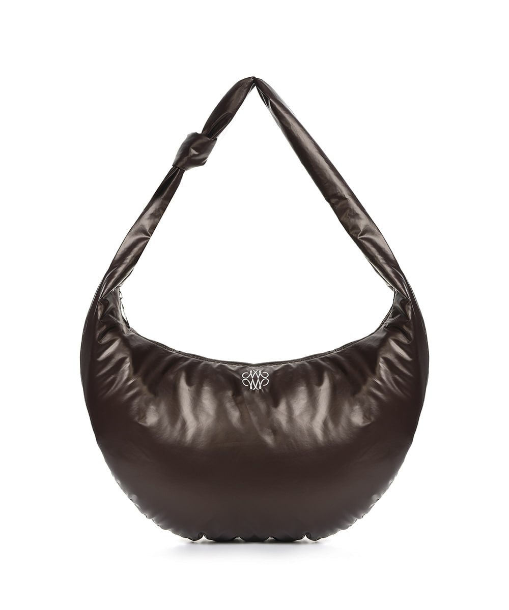 ★NlCK&NLCOLE★ NICOLE GLOSSY SHOULDER KNOT BAG_BLACK Designer fashion, Seoul-fully created | W Concept