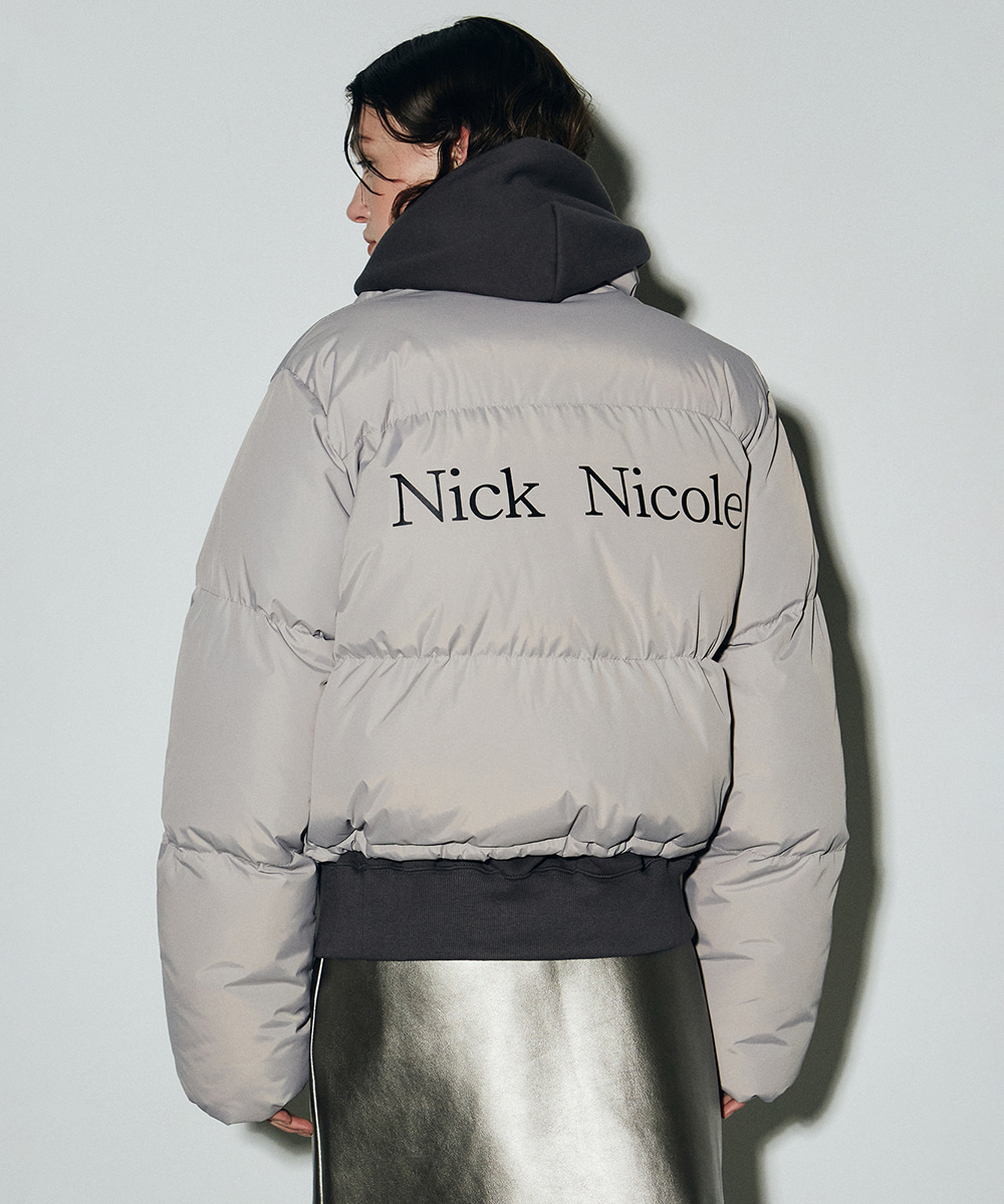 【NICK NICOLE】NICOLE VOLUME PUFFER SHORT PADDING NICOLE VOLUME PUFFER SHORT PADDING_KHAKI - 닉앤니콜