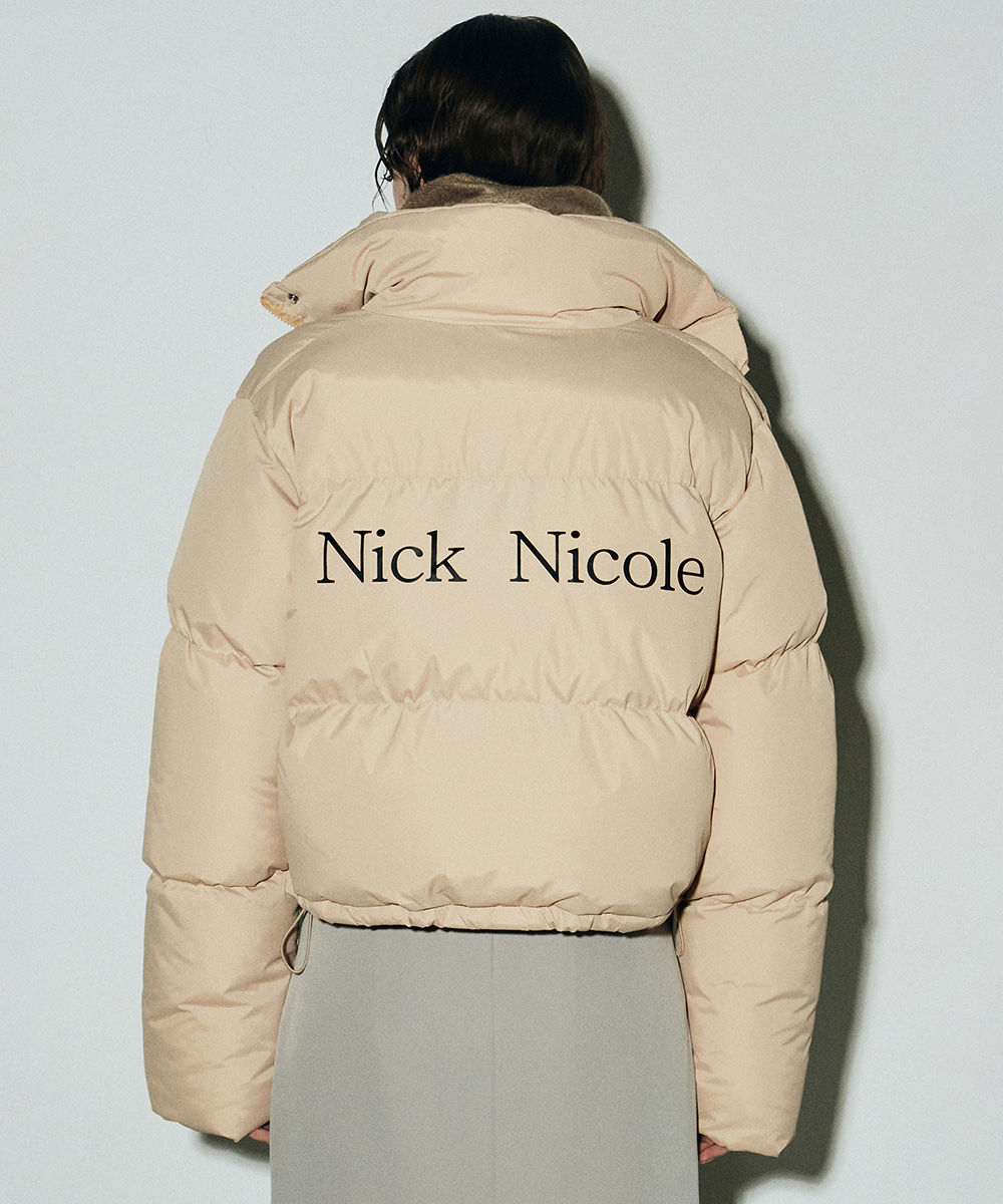 【NICK NICOLE】NICOLE VOLUME PUFFER SHORT PADDING NICOLE VOLUME PUFFER SHORT PADDING_KHAKI - 닉앤니콜