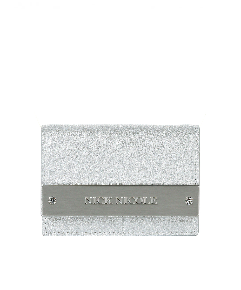 ◇NICK&NICOLE◇ CRYSTAL ACCORDION WALLET_ETOFFE CRYSTAL ACCORDION WALLET_ETOFFE - 닉앤니콜